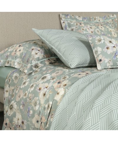 Completo Letto Matrimoniale in flanella ORTICOLA - Fazzini