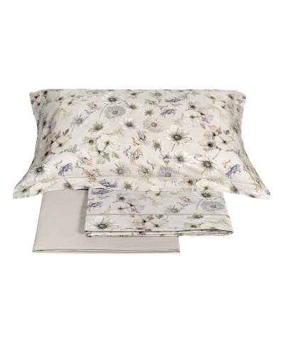 Completo Letto Matrimoniale in flanella ORTICOLA - Fazzini