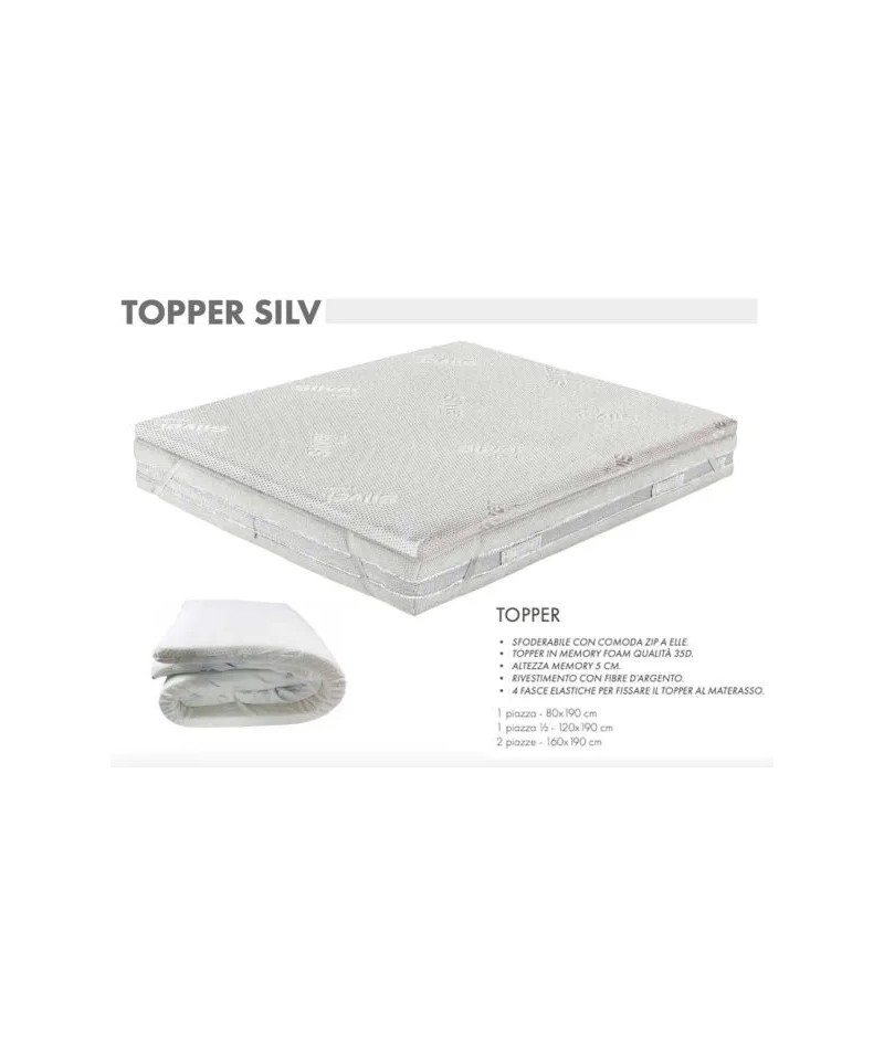 Topper 1 piazza Memory Silv - Zambaiti