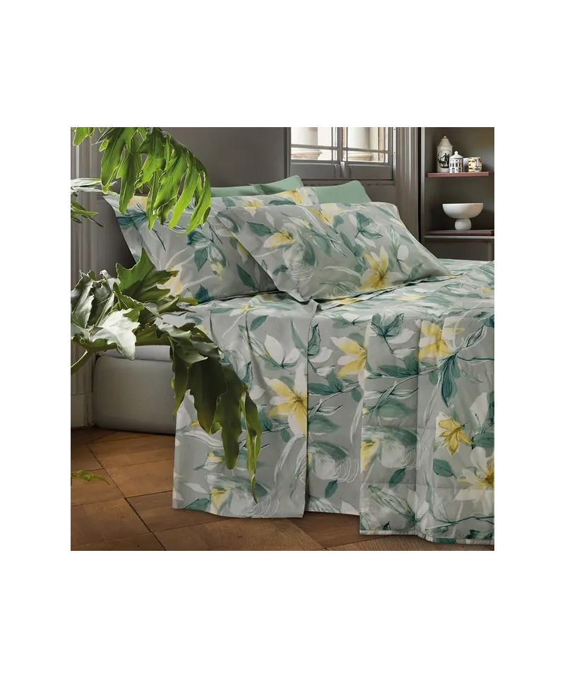 Completo Letto Copriletto Matrimoniale Seta - Somma
