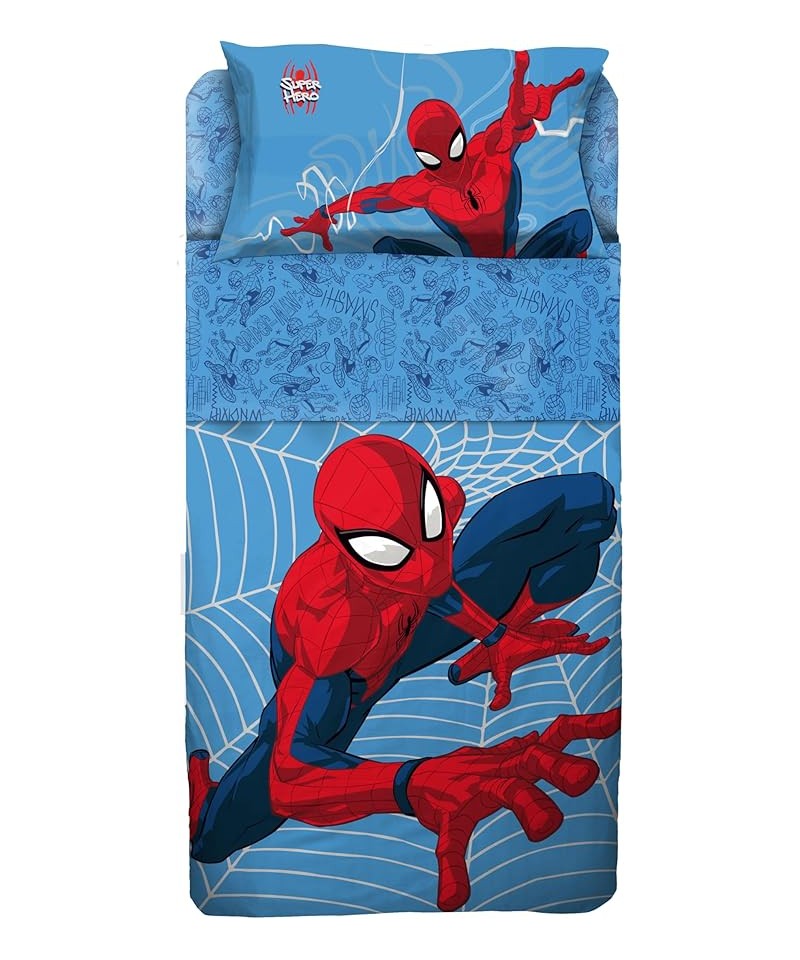 Completo lenzuolo - Copriletto Singolo Spiderman - Hermet