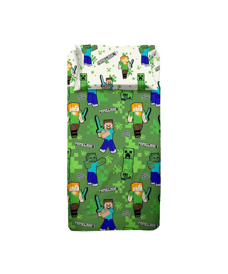 Completo Letto Singolo Minecraft - Hermet
