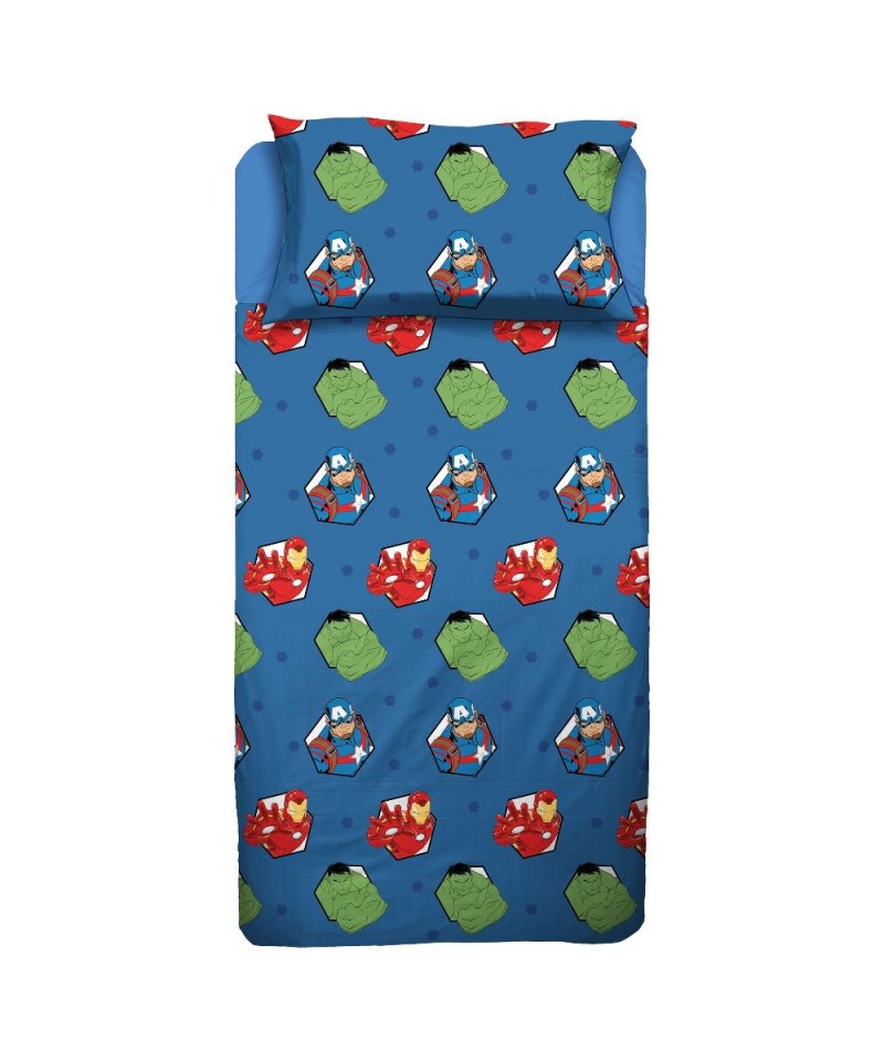 Completo Letto 1 Piazza e Mezza Avengers HERMET