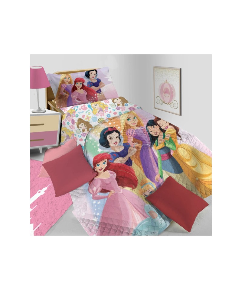 Copriletto Trapuntato Singolo Principesse Disney HERMET