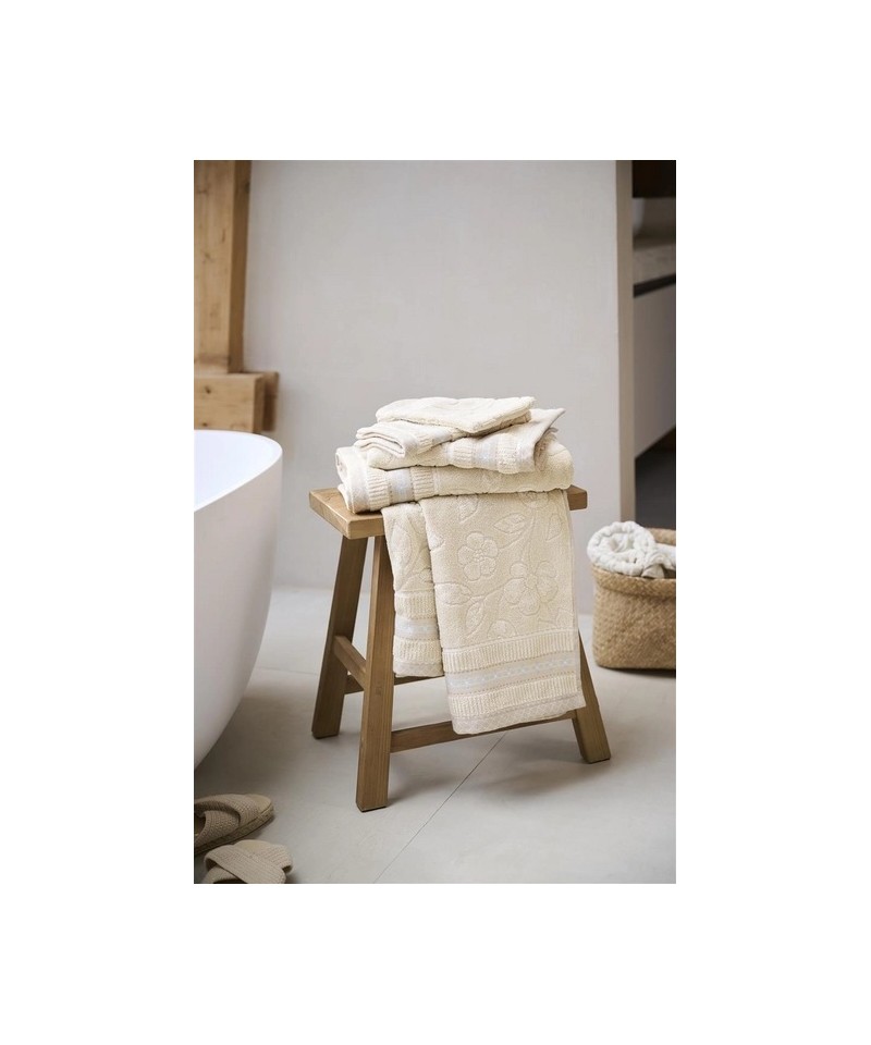 Set Asciugamano 1+1 Jasmine Jacquard - PIP STUDIO
